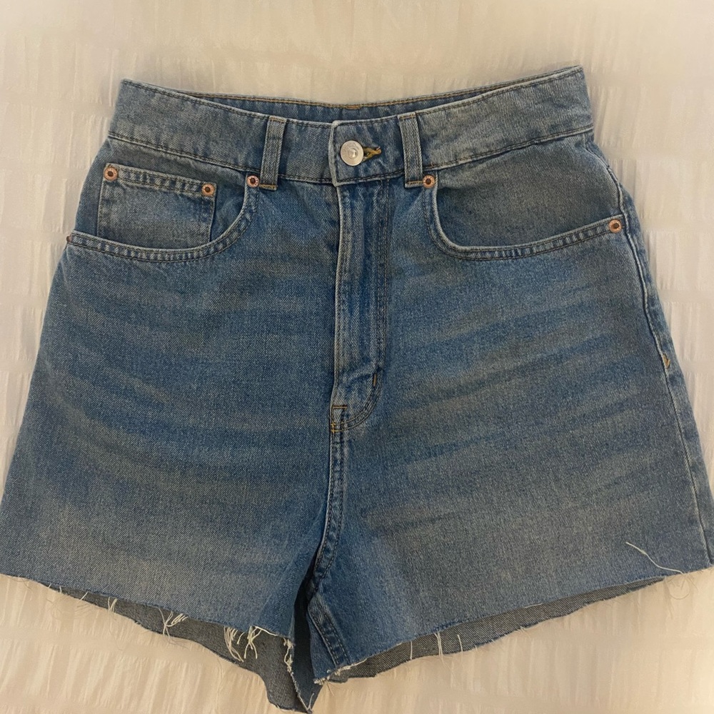 High Waisted Denim Shorts